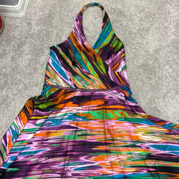 Calvin Klein Halter Fit & Flare Dress - Size 10 - Picture 1 of 5